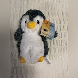 Warm Pals Penguin Plush - Gray and White